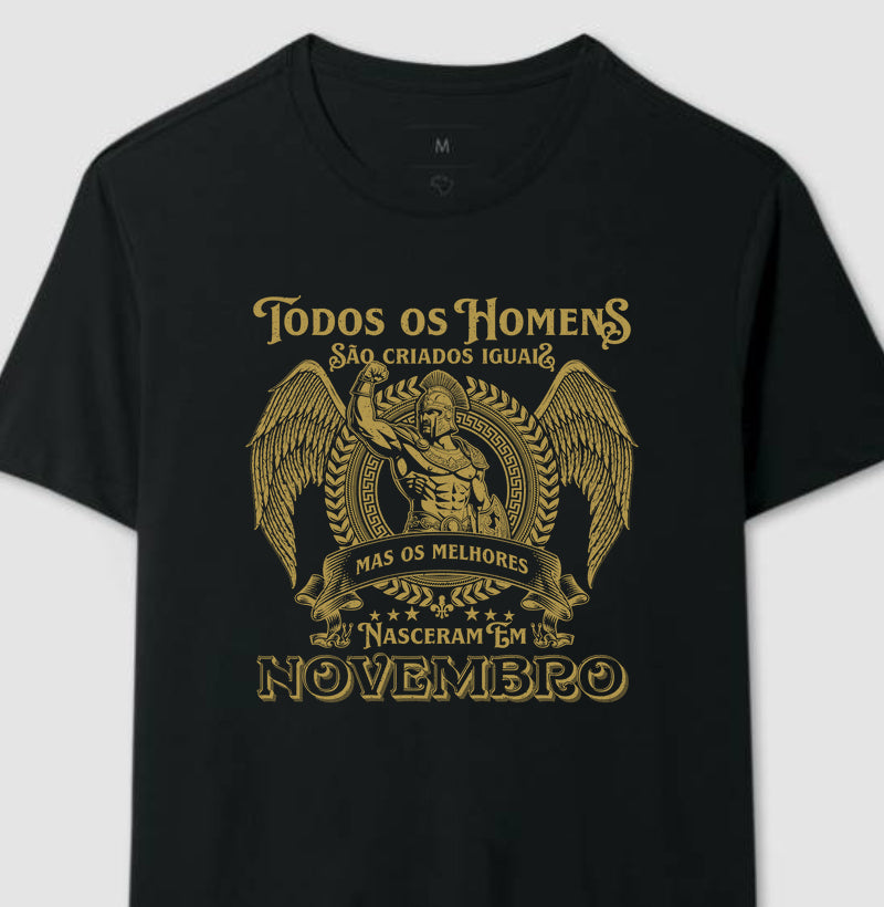 Camiseta Os Melhores Nascem em Novembro