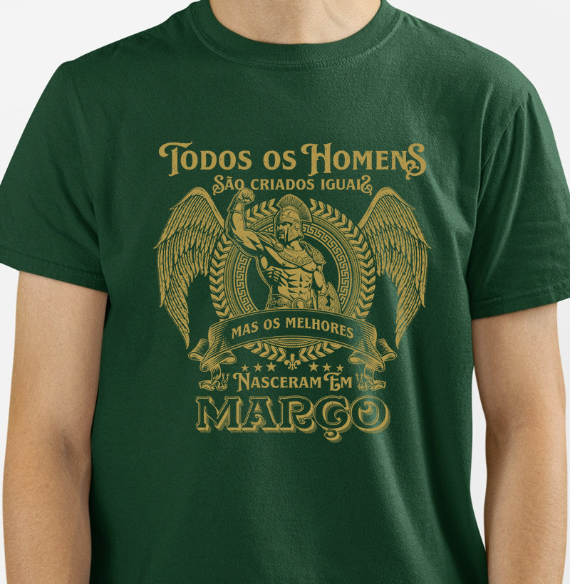 Camiseta Os Melhores Nascem em Março